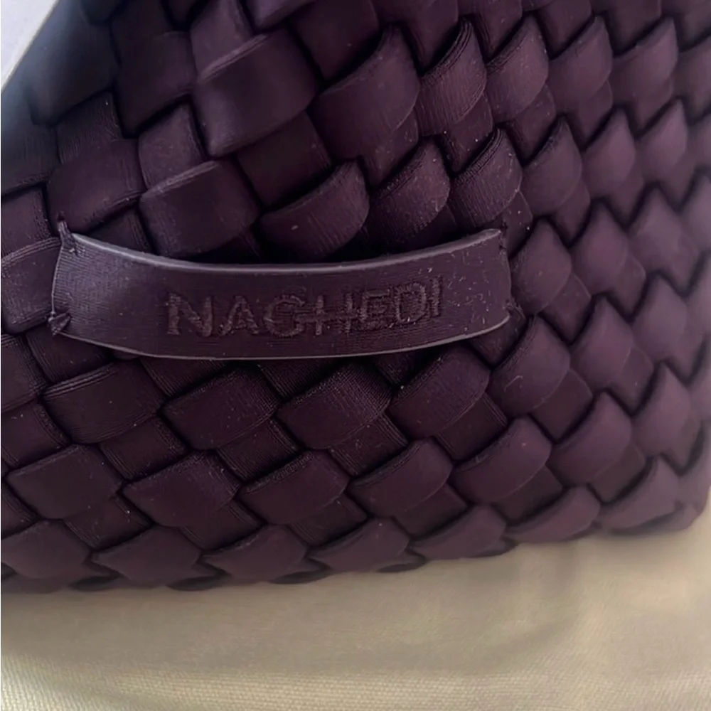 Naghedi Deep Purple Woven Tote - Picture 5 of 7